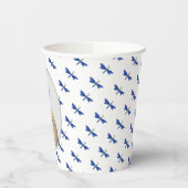 Katze und blaue Libelle Papieren Bekers (Links)