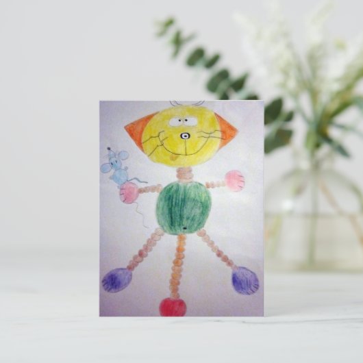 Katze und Maus Briefkaart (Staand voorkant)