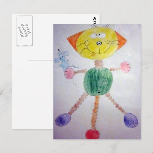 Katze und Maus Briefkaart (Voorkant / Achterkant)