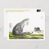 Katze und Maus No.26 * Katzen-Kunst-Postkarten * C Briefkaart (Voorkant / Achterkant)