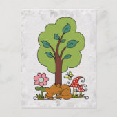 Katze unterm Baum Briefkaart (Voorkant)