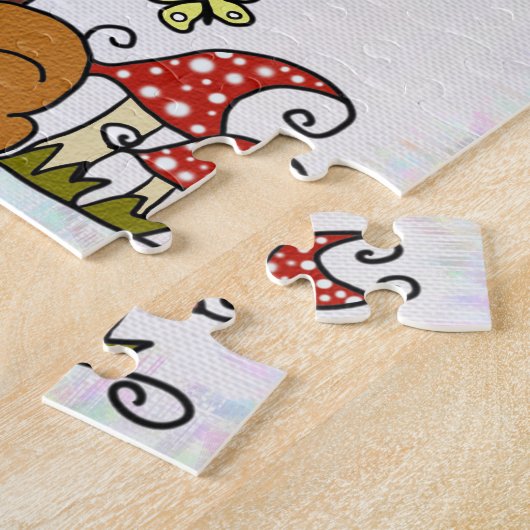 Katze unterm Baum Legpuzzel (Zijkant)