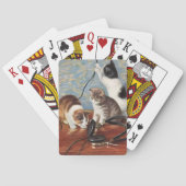Katze vintage pokerkaarten (Achterkant)