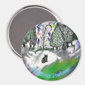 Katzen Farben Round Magnet (Voorkant / Achterkant)