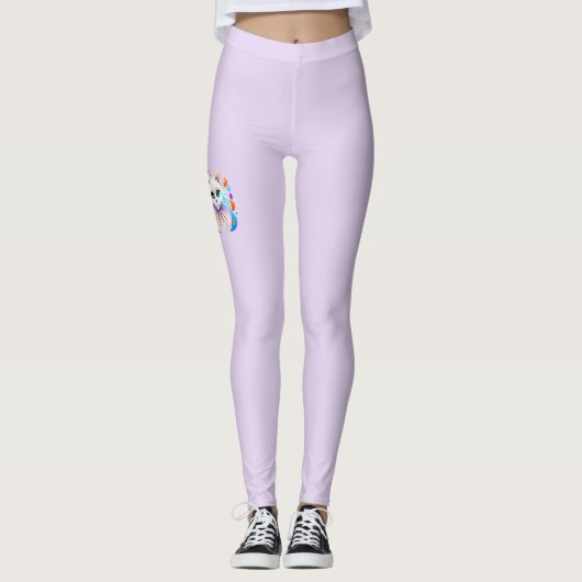 Katzen Grafik Leggings (Voorkant)