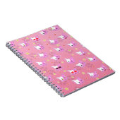 Katzen - Kätzchen - Comickatzen Muster Design Notitieboek (Rechterzijde)