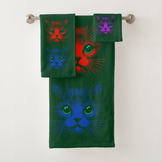 Katzen Themen  Bad Handdoek (Insitu)