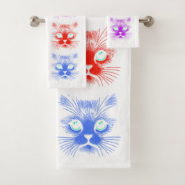 Katzen Themen  Bad Handdoek