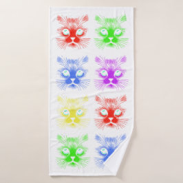 Katzen Themen Bad Handdoek