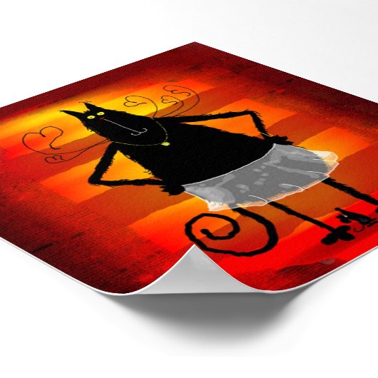 Katzenballerina Poster (Hoek)