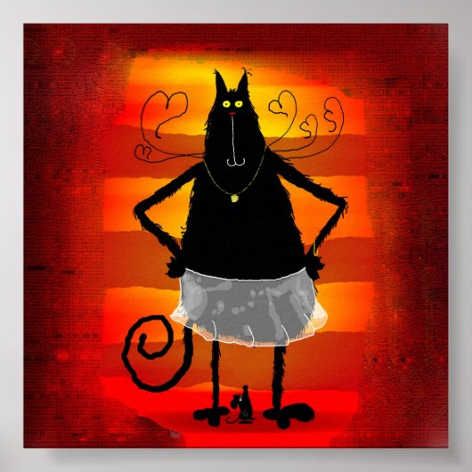 Katzenballerina Poster (Voorkant)