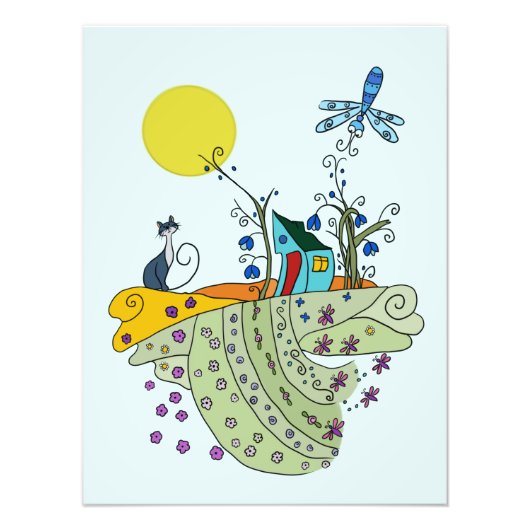 Katzenhaus Foto Afdruk (Voorkant)