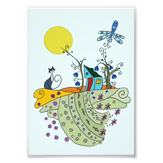 Katzenhaus Foto Afdruk (Voorkant)