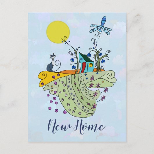 Katzenhaus New Home Briefkaart (Voorkant)