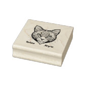 Katzenkopf Rubberstempel (Stempel)
