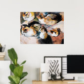 Katzenstudien (Studie van een kat) 1909 Poster (Thuiskantoor)