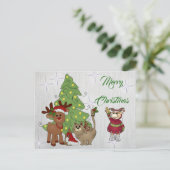 Katzenweihnachten Briefkaart (Staand voorkant)