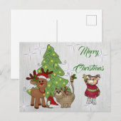 Katzenweihnachten Briefkaart (Voorkant / Achterkant)