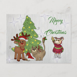 Katzenweihnachten Briefkaart