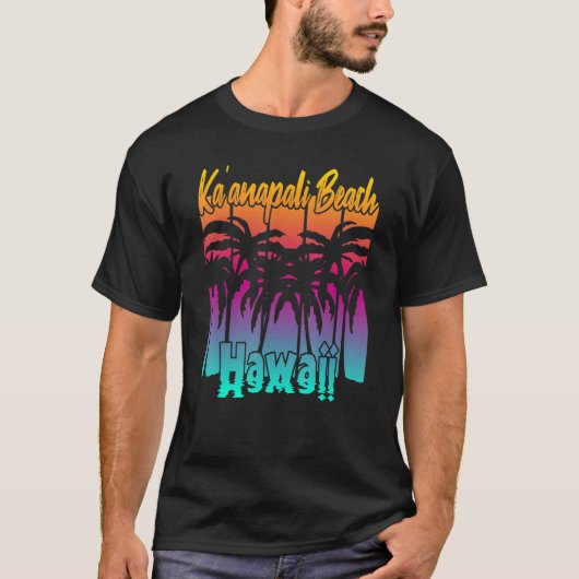 Kau2019anapali Beach Hawaii 1 T-shirt (Voorkant)