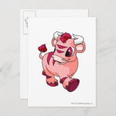 Kau Pink Briefkaart (Voorkant / Achterkant)