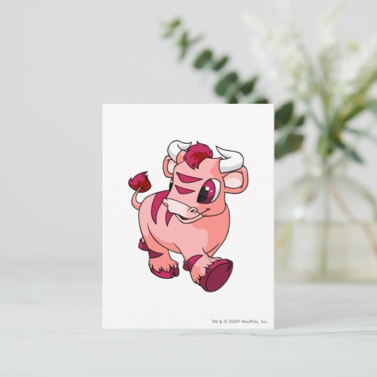 Kau Pink Briefkaart (Staand voorkant)