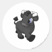 Kau Shadow Ronde Sticker (Voorkant)