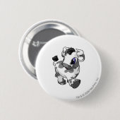 Kau Spotted Ronde Button 5,7 Cm (Voorkant /achterkant)