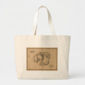 Kauai, 1878,  Hawaii Map Grote Tote Bag (Voorkant)