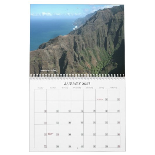 Kauai 2011 Agenda Kalender (Jan 2027)