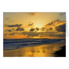 Kauai Beach Sunset, Niihau aan de Horizon