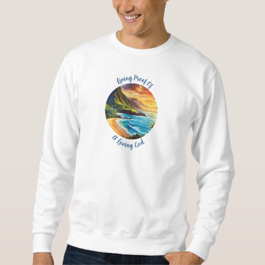 Kauai Blessings: Embrace Divine Love Sweatshirt (Voorkant)