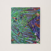 Kauai boomtunnel met hanen en kippen legpuzzel (Verticaal)