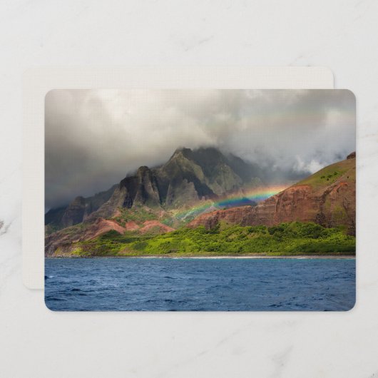 Kauai Briefkaart Linen Hartelijk dank voor uw verh (Voorkant / Achterkant)