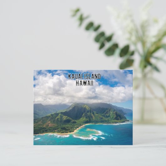 Kauai-Briefkaart op Hawaï Briefkaart (Staand voorkant)