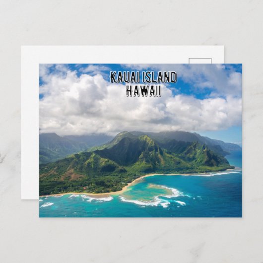 Kauai-Briefkaart op Hawaï Briefkaart (Voorkant / Achterkant)