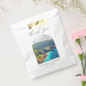 Kauai bruiloft gunst Napali kust foto dank u Bedankzakje (Gezegeld)