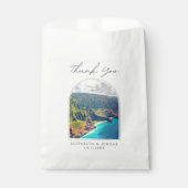 Kauai bruiloft gunst Napali kust foto dank u Bedankzakje (Voorkant)