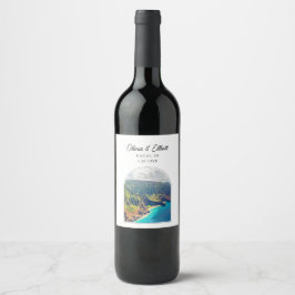 Kauai Bruiloft Wijn Label Etiket