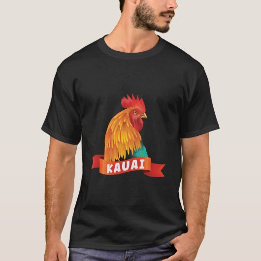 Kauai Chicken Rooster Style Garden T-shirt (Voorkant)