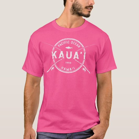 Kauai Crossed Vissen Rods T-shirt (Voorkant)