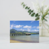 Kauai - De pier in Hanalei Briefkaart (Staand voorkant)