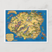 Kauai Funny Map Briefkaart (Voorkant)