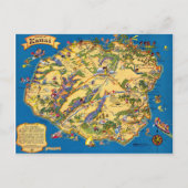 Kauai Funny Map Briefkaart (Voorkant)