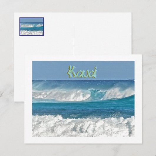 KAUAI-GOLVEN BRIEFKAART (Voorkant / Achterkant)
