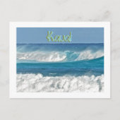 KAUAI-GOLVEN BRIEFKAART (Voorkant)