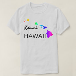 KAUAI - HAWAÏ EILANDEN NEON REGENBOOG T-SHIRT