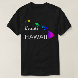 KAUAI - HAWAÏ EILANDEN NEON REGENBOOG T-SHIRT