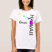 KAUAI - HAWAÏ EILANDEN NEON REGENBOOG T-SHIRT (Voorkant)