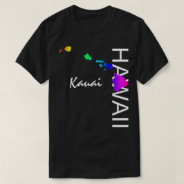 KAUAI - HAWAÏ EILANDEN NEON REGENBOOG T-SHIRT